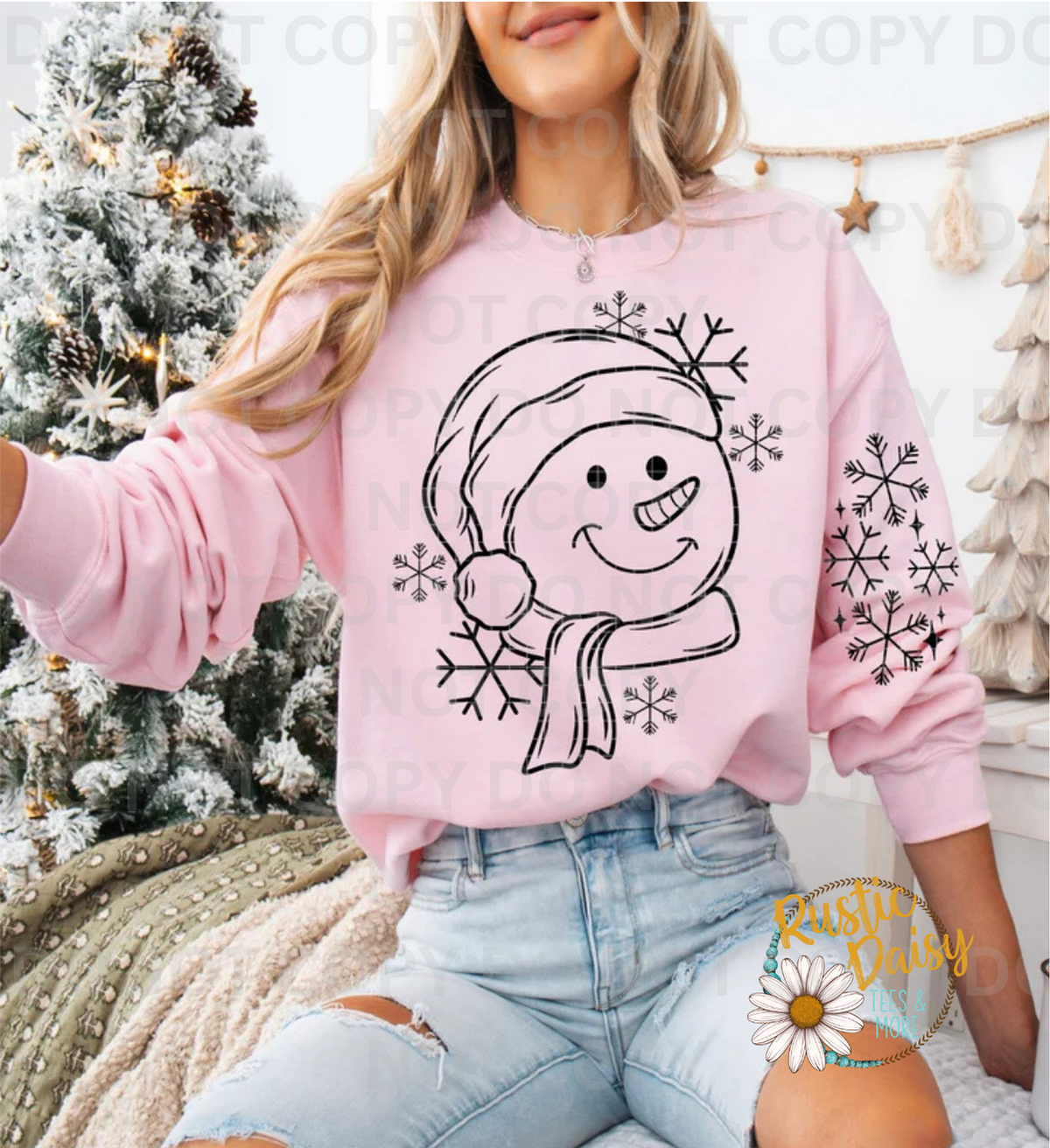 Snowman (Black) with sleeve option