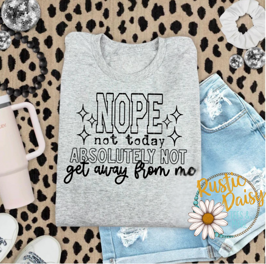 Nope Absolutely Not Single Color (Black)