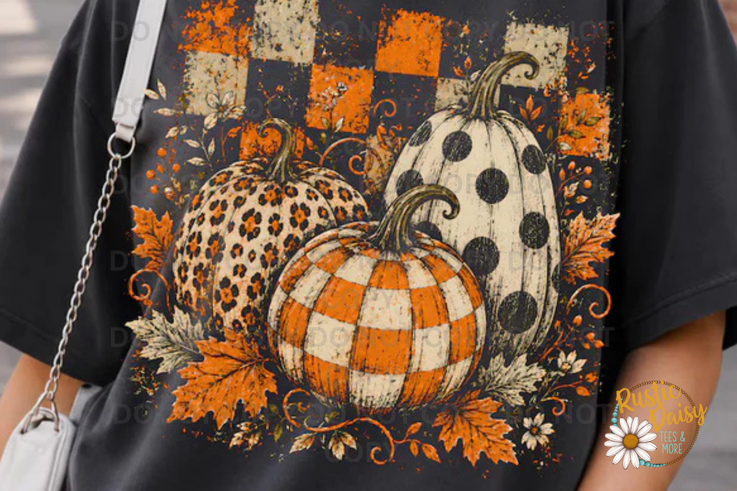 Pumpkin Trio Checkered