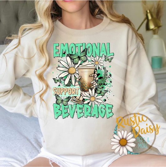 Emotional Support Beverage Floral Coffee
