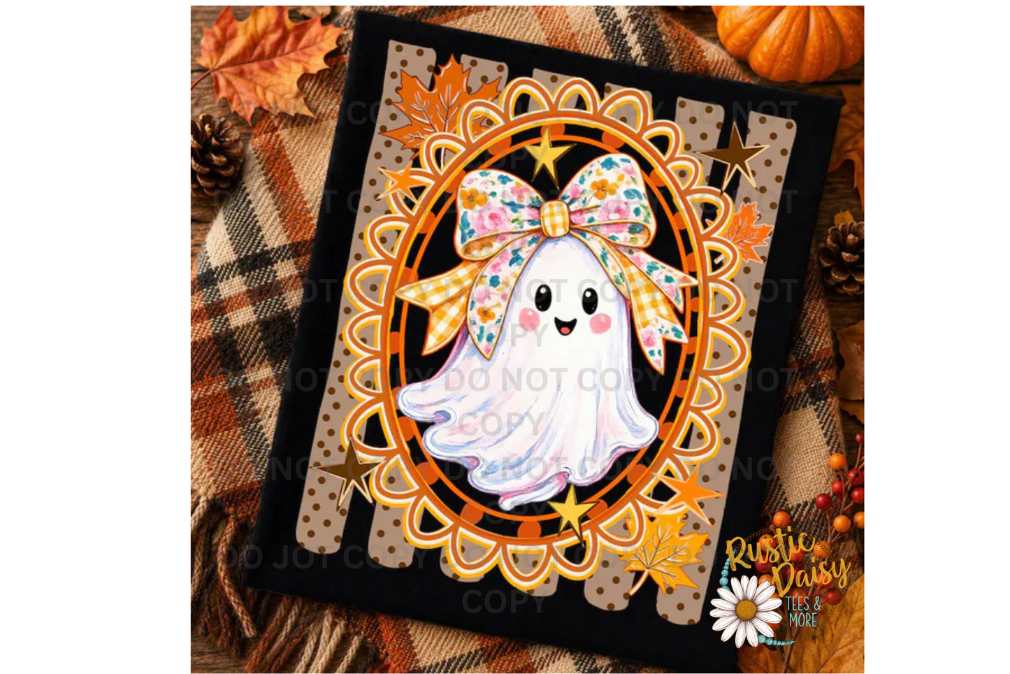 Ghost Oval Frame Brown Stripes