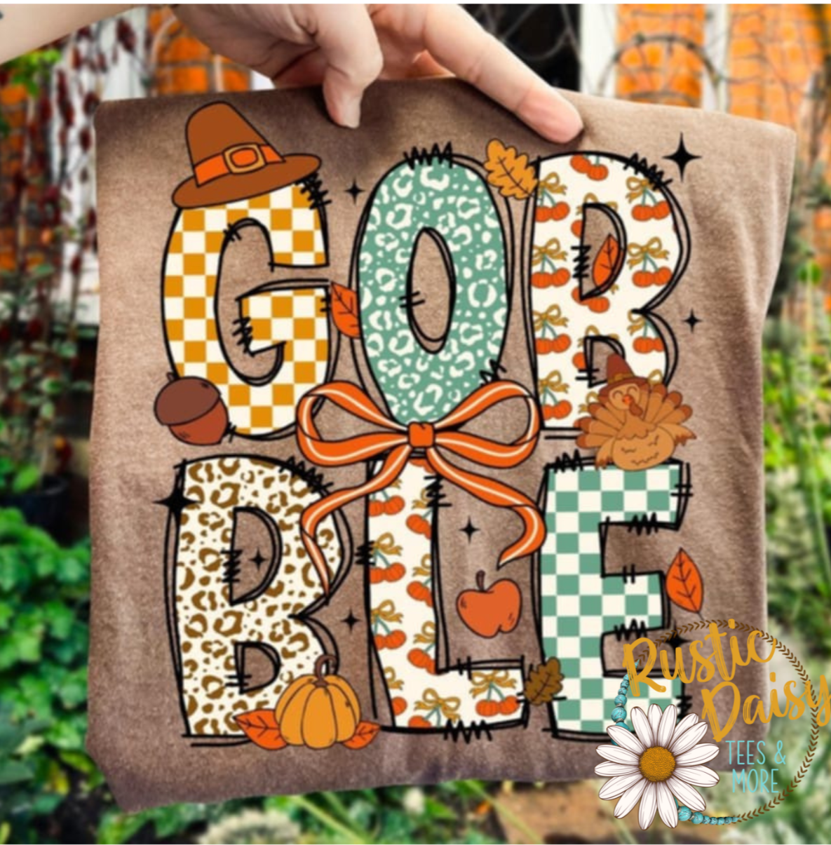 Gobble with Cheetah Cherry Checker