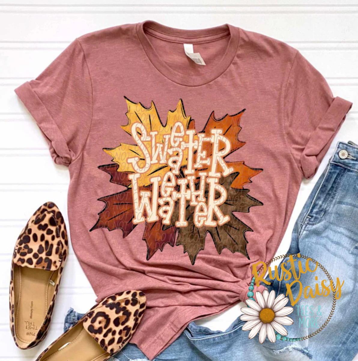 Sweater Weather Fall Leaves