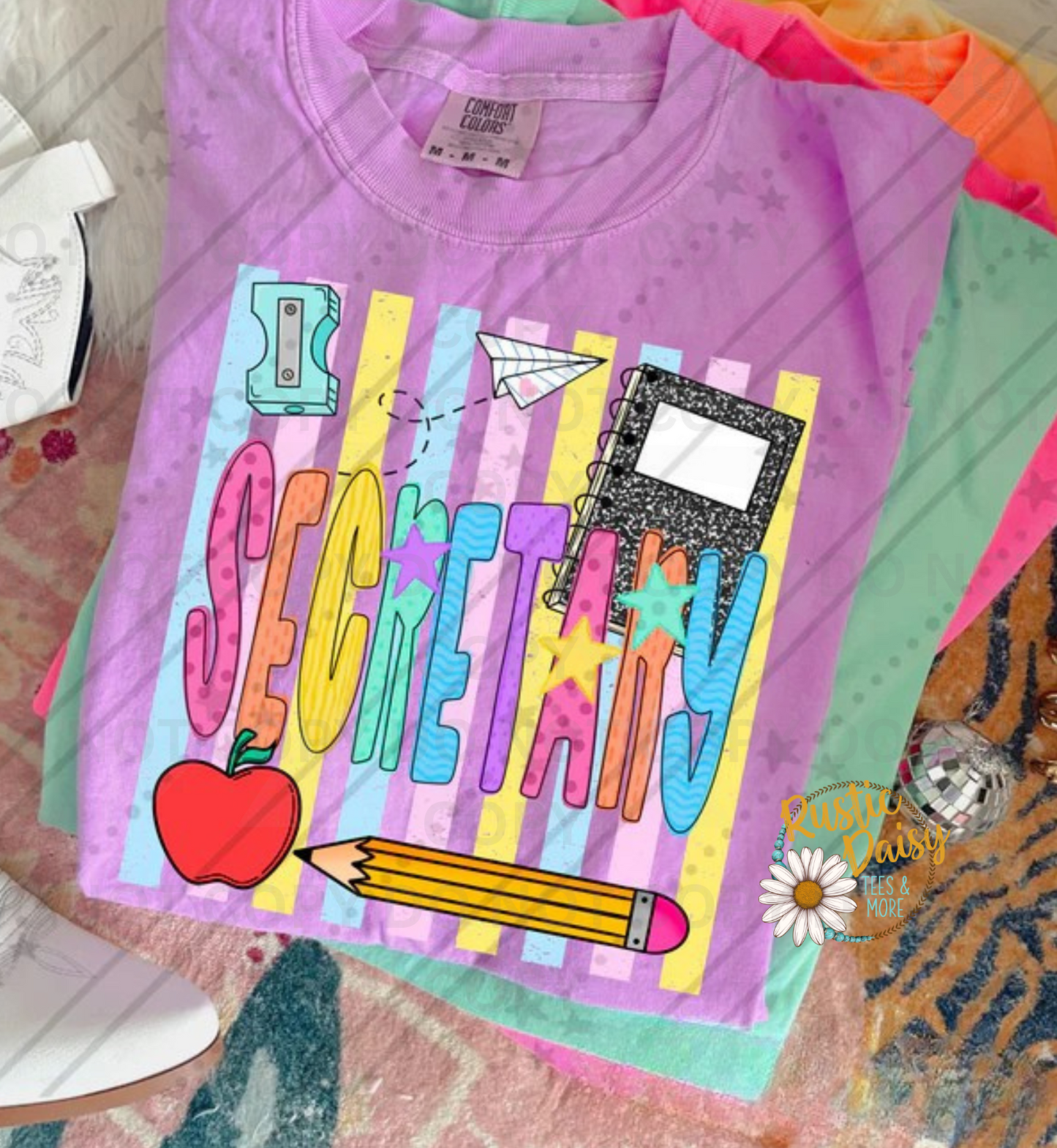 Secretary Colorful Stripes