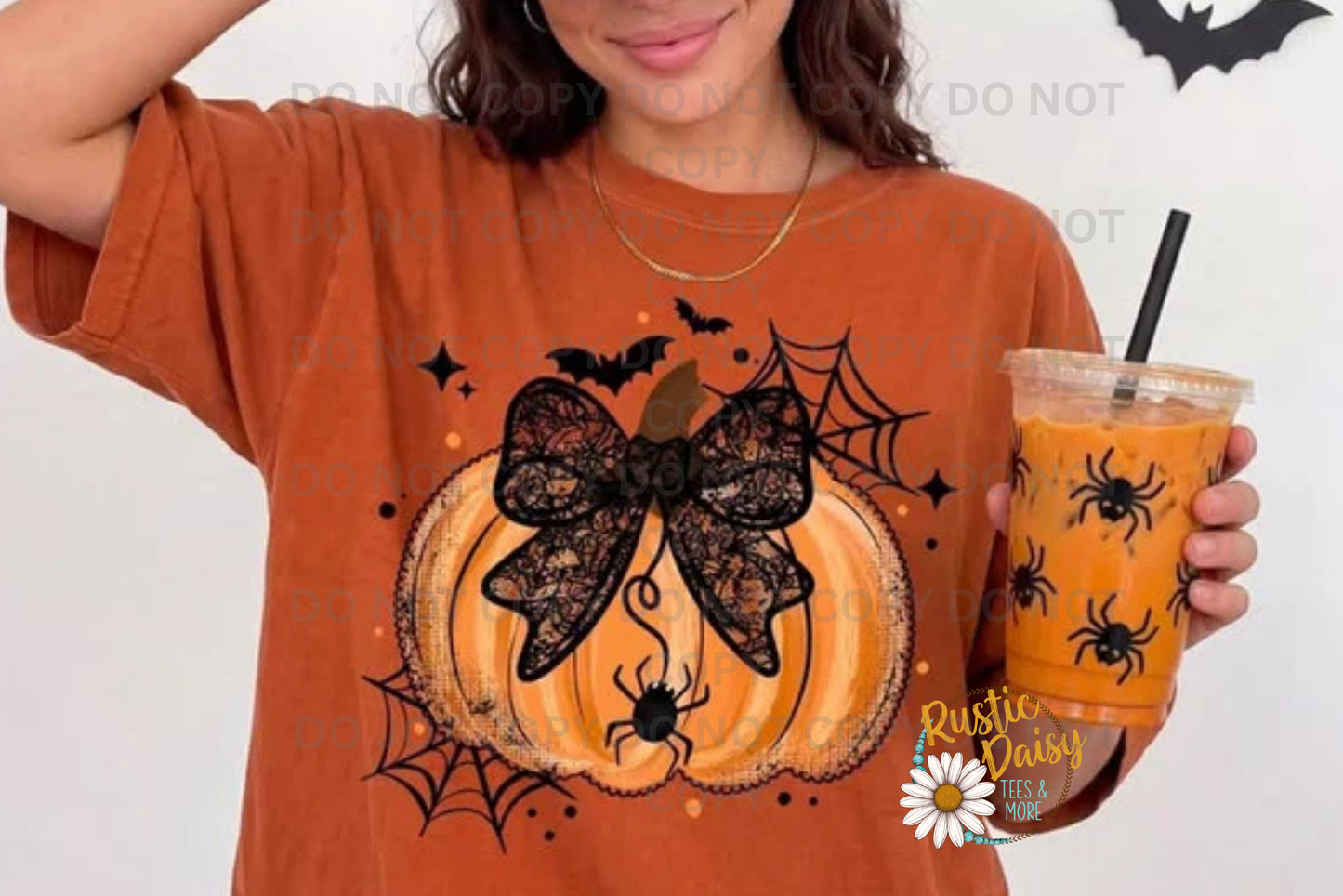 Pumpkin With Lace Bow