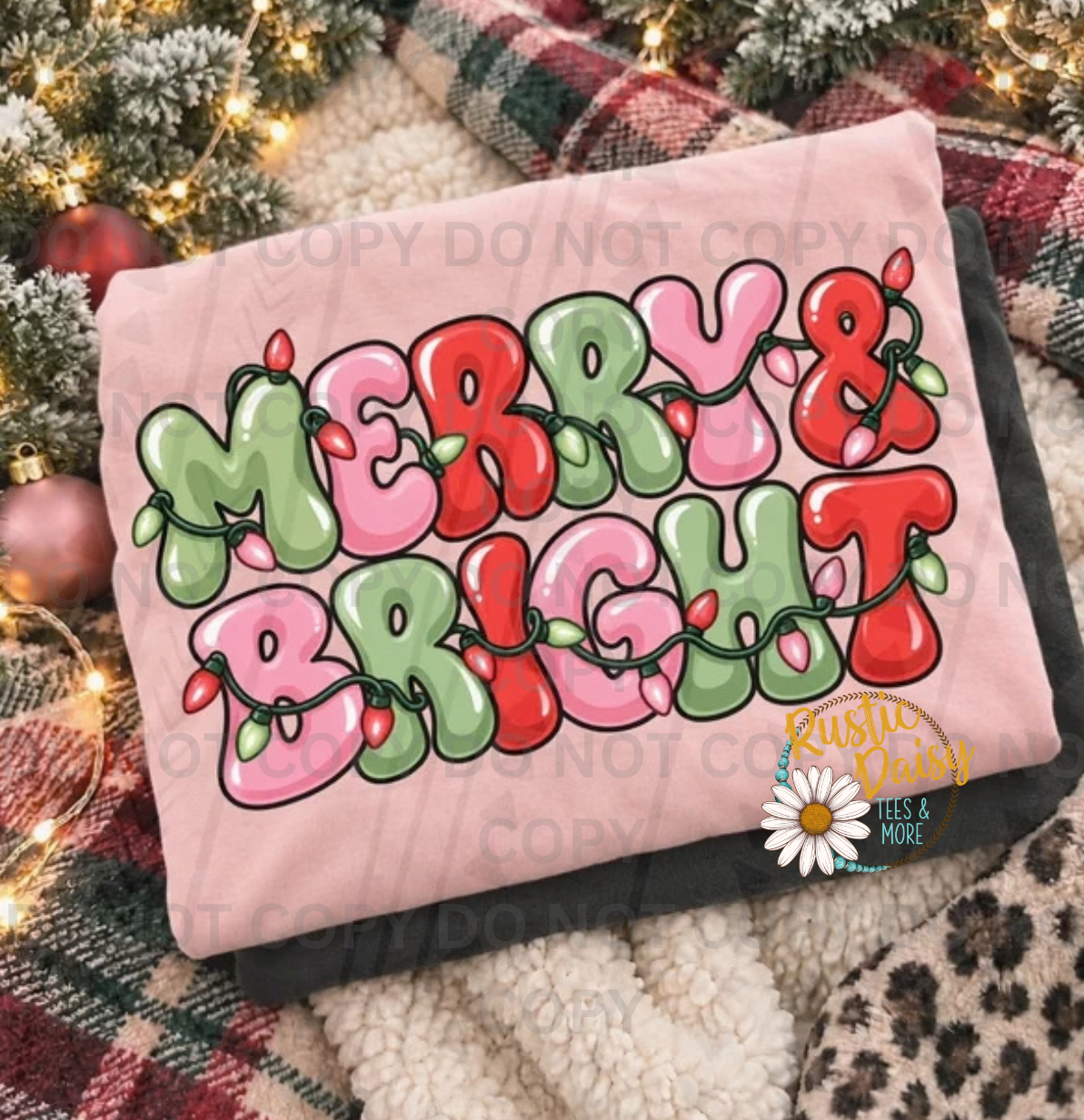 Merry & Bright Green Red & Pink