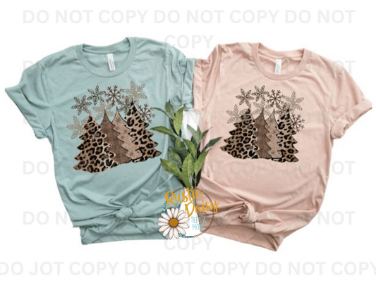Leopard Christmas Trees