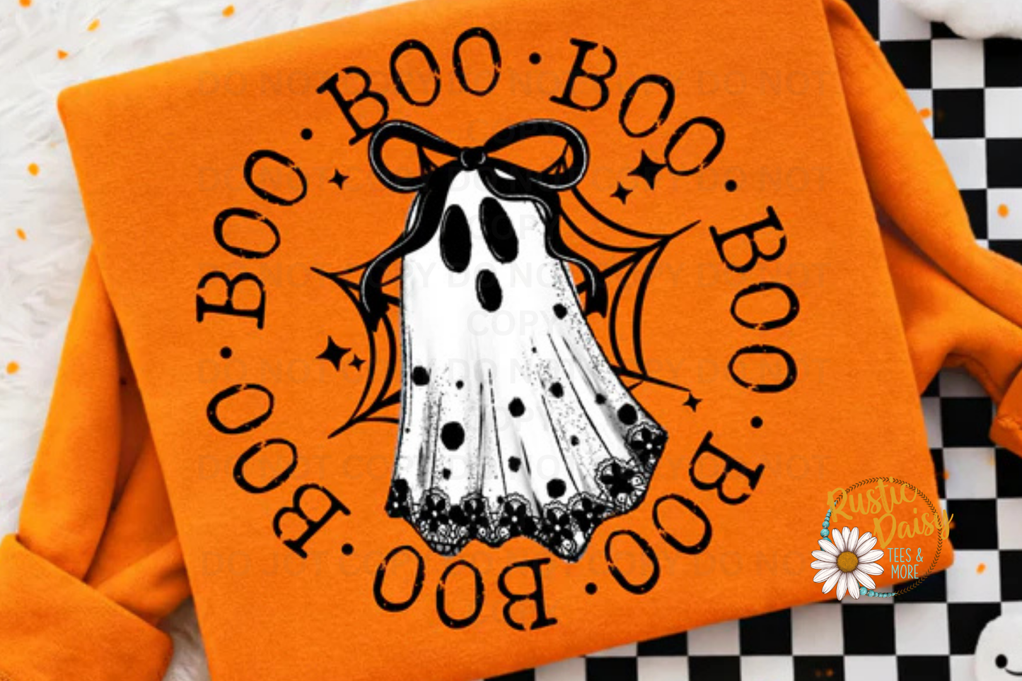 Boo Lace Ghost Circle (Black)