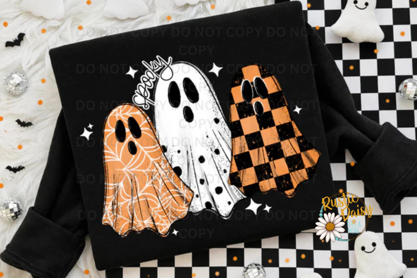 3 Ghost (Black, Orange, & White)