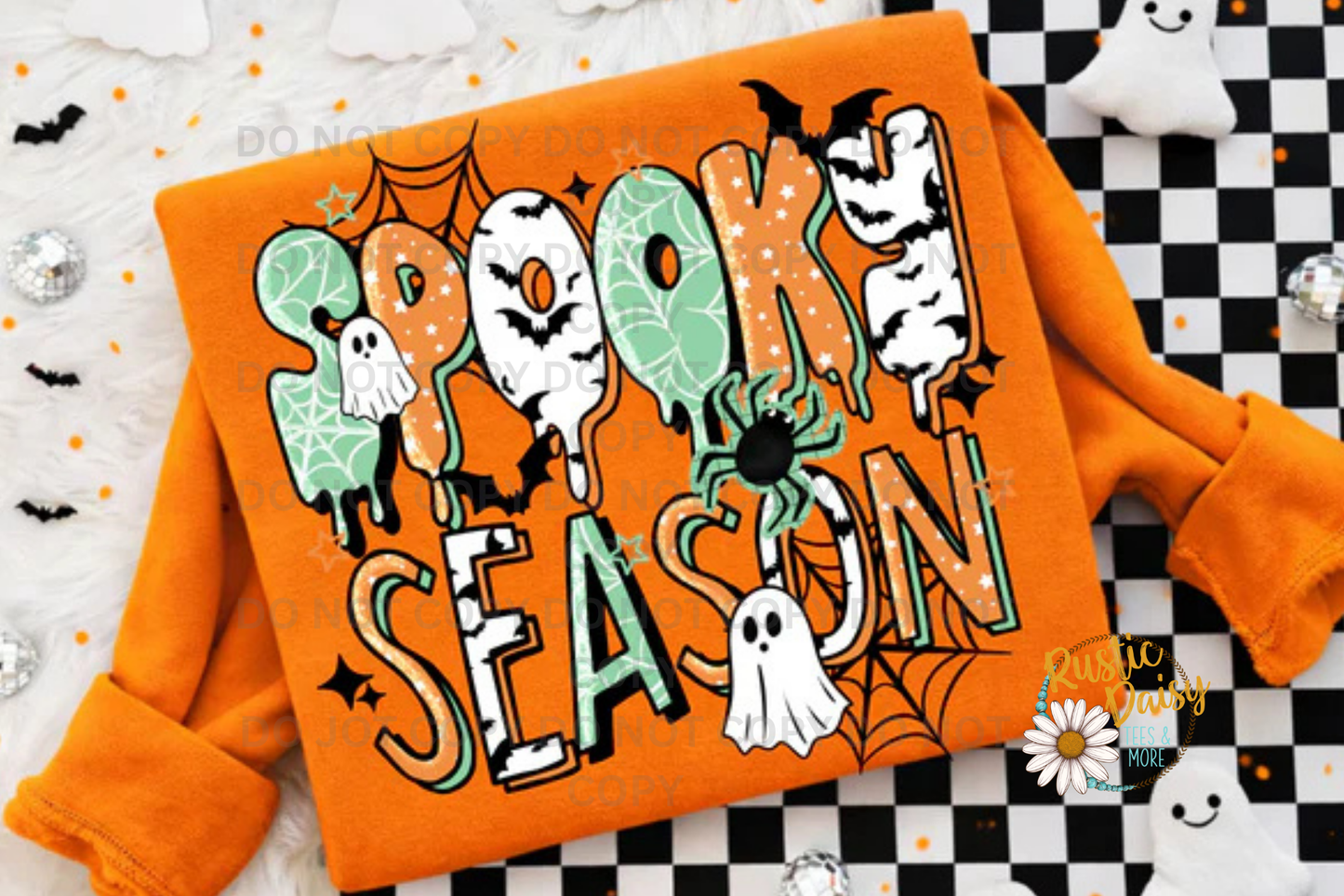Spooky Season Drip (Mint & Orange)