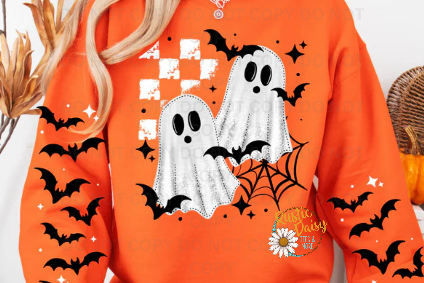 Lace Ghost With Bats (with Sleeve design option)