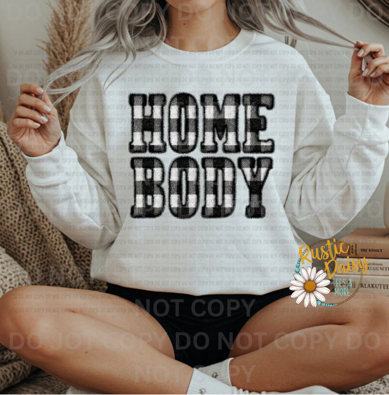 Homebody Black Plaid