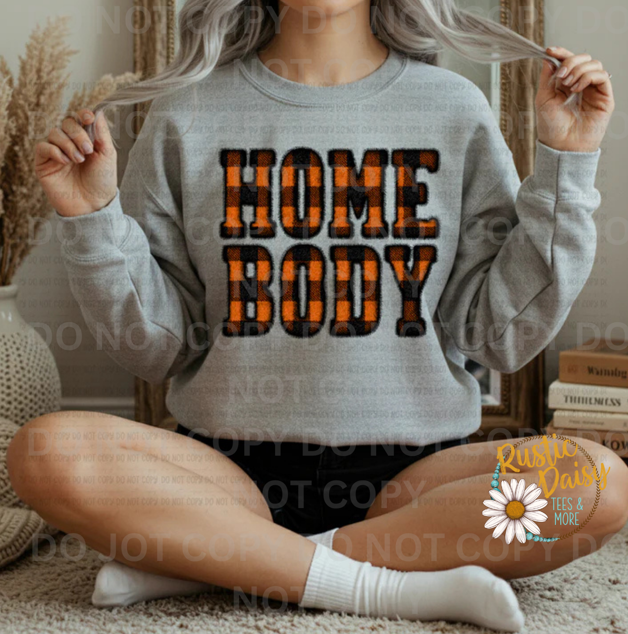 Homebody Orange Plaid