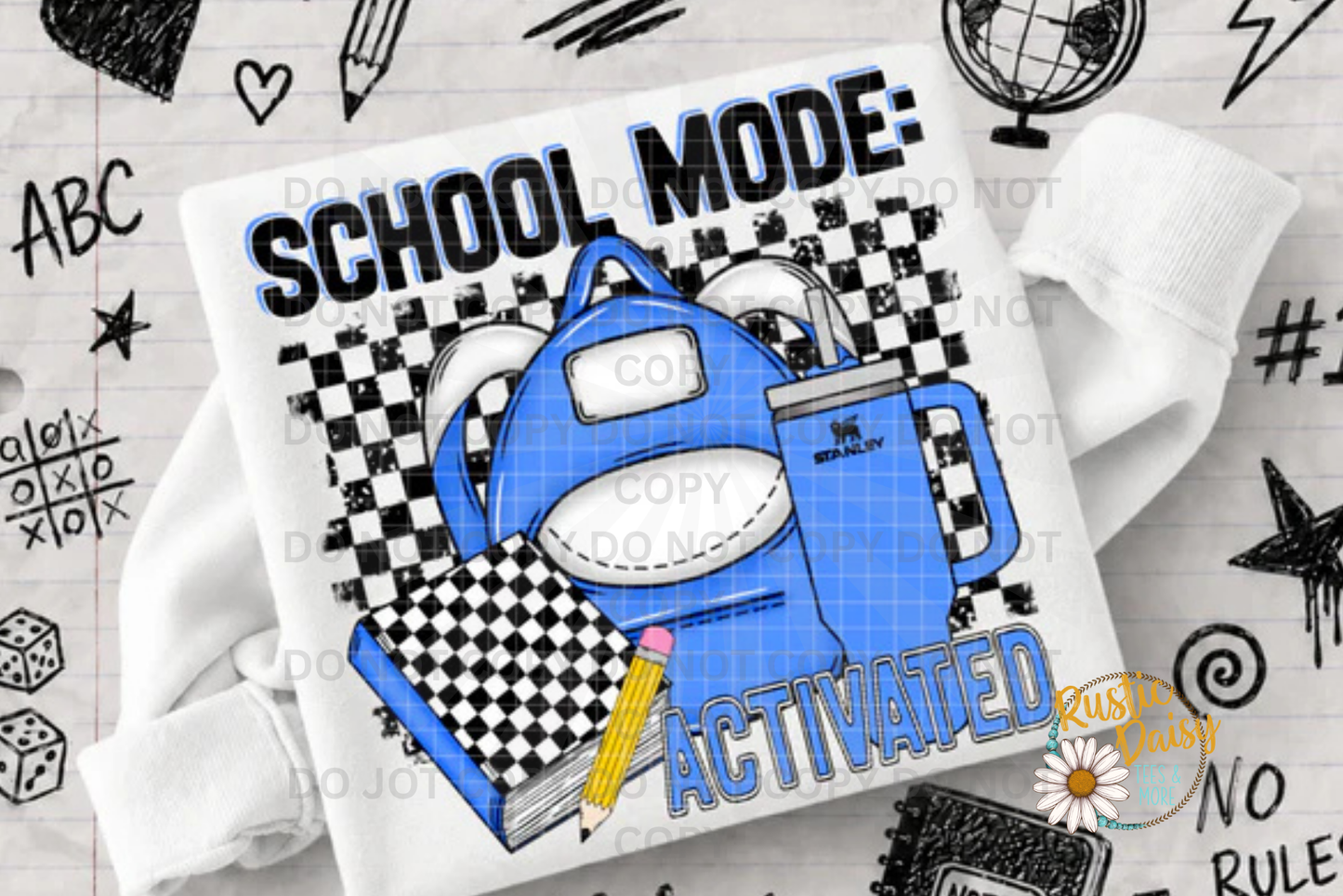 School Mode Activated (Blue)