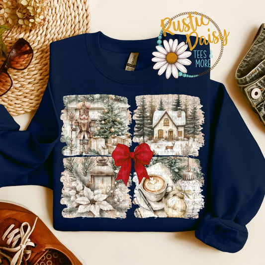 Winter Scenes Red Bow