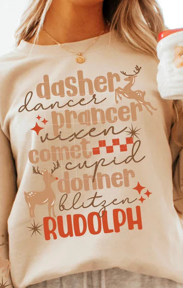 Reindeer Stacked List