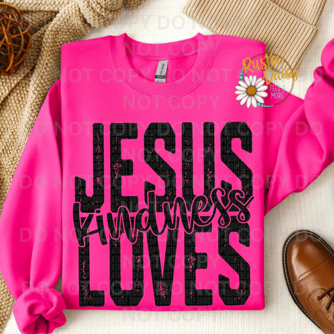 Jesus Loves Kindness (Black)