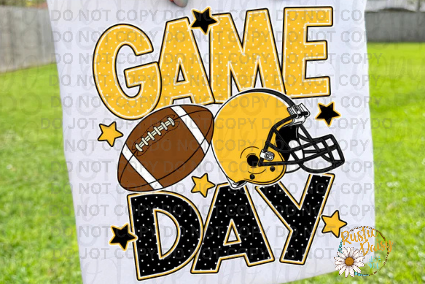 Game Day Gold & Black Football