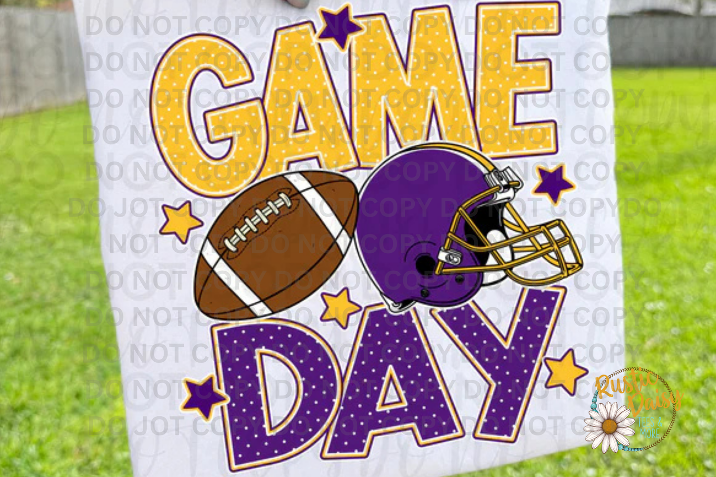 Game Day Gold & Purple Football