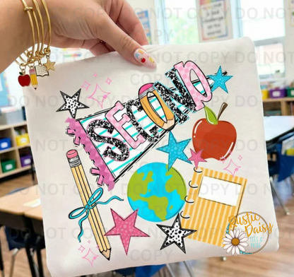 Back To School Pennant Grades Pre K- 5th