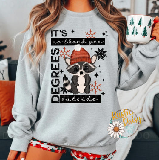 No Thank You Degrees Outside