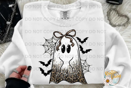 Black Lace Ghost with Bats