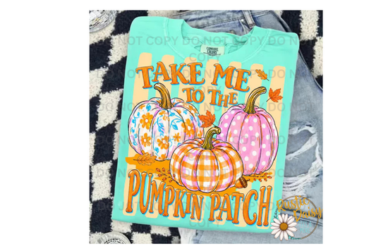 Take Me To The Pumpkin Patch Trio Orange Stripes