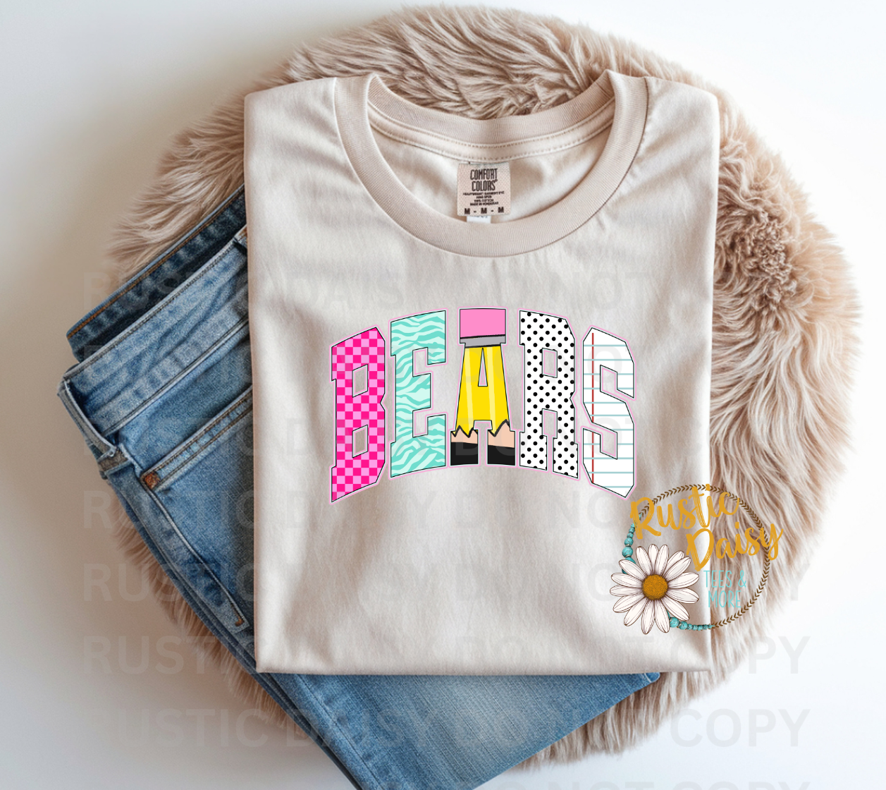 Bears Colorful Back to School