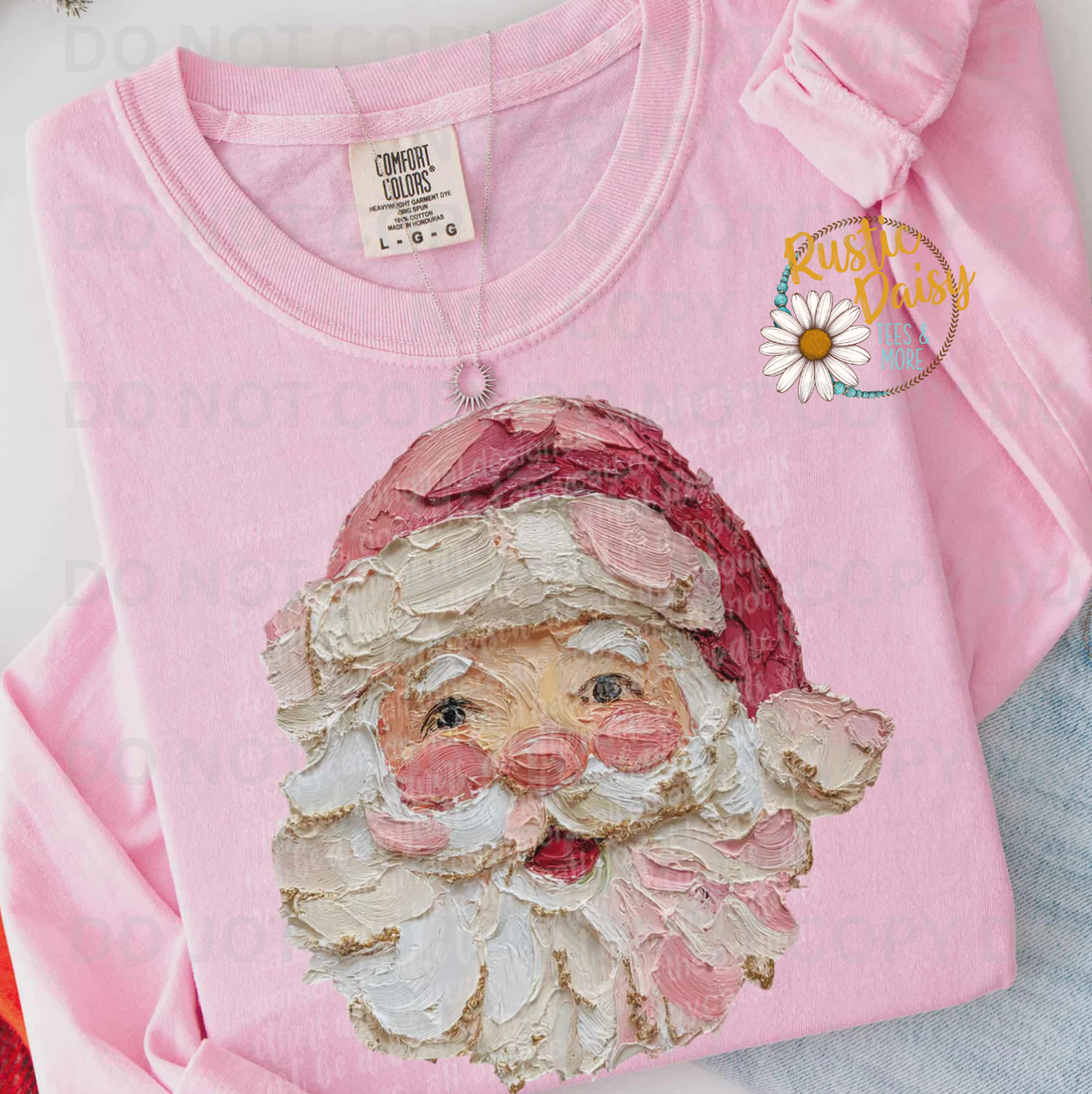 Faux Painted Santa Face