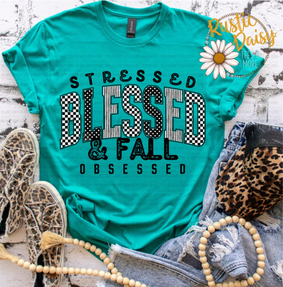 Stressed Blessed & Fall Obsessed (Black)