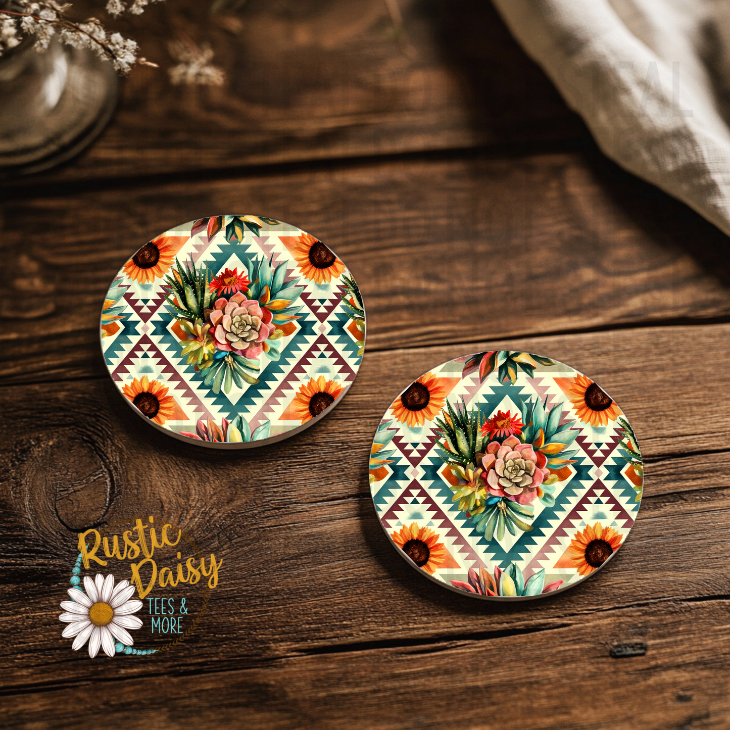 Ceramic Car Coasters