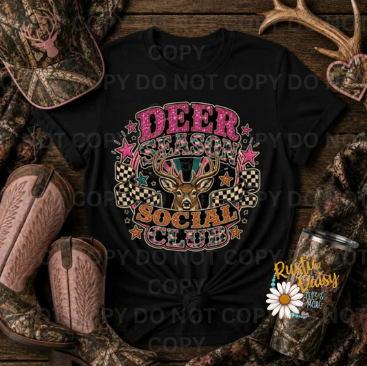 Deer Season Social Club Pink