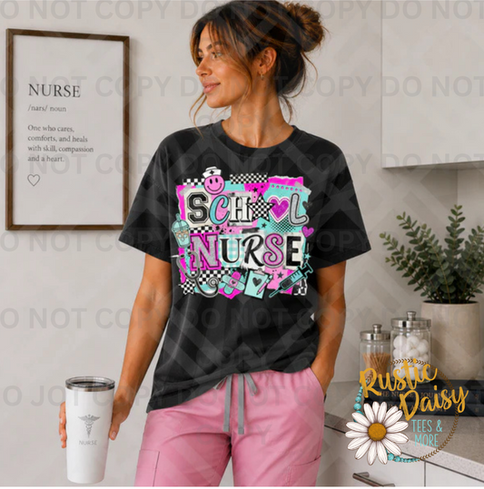 School Nurse Bright Neon Magazine Font