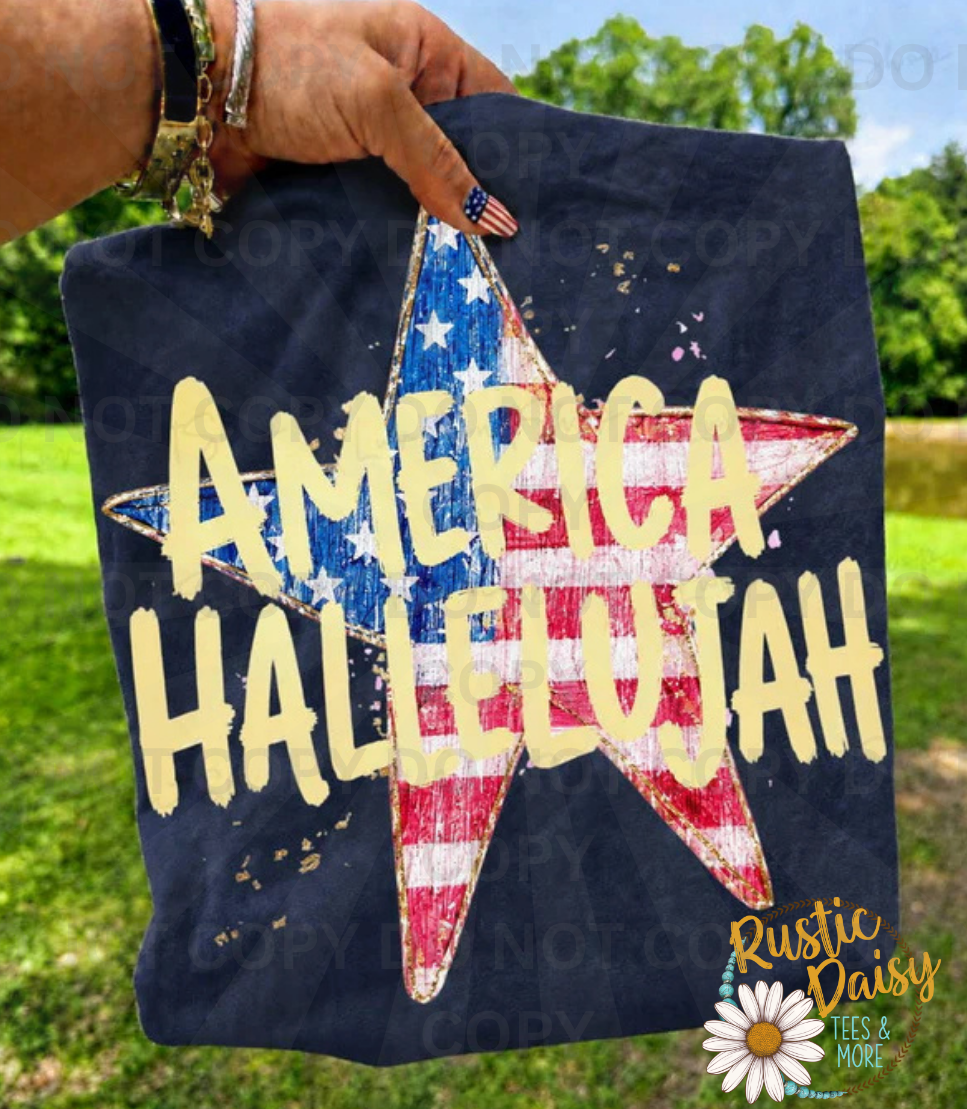 America Hallelujah Flag Star