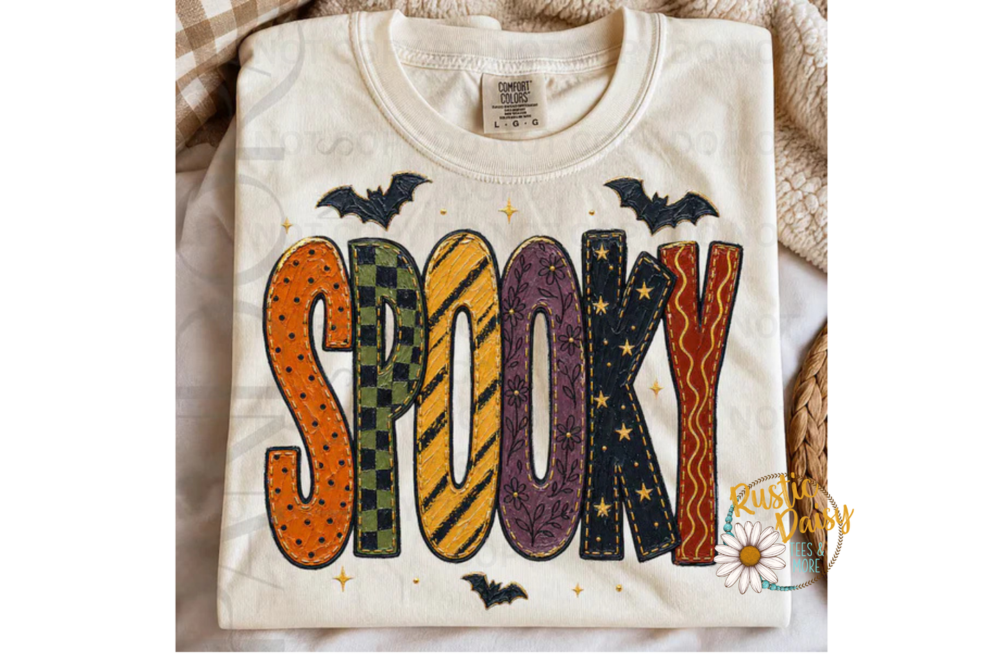Spooky Faux Painted With Bats