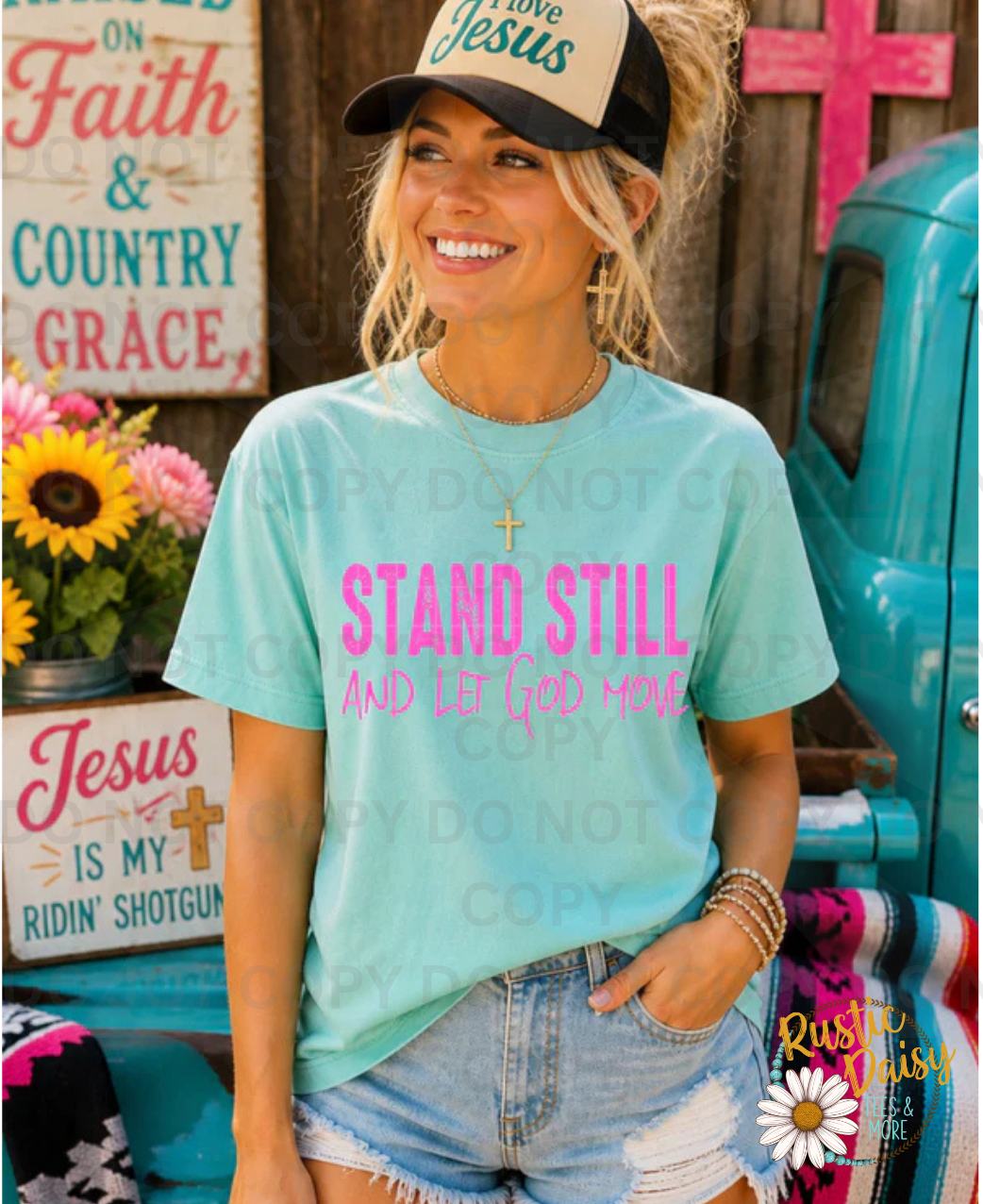 Stand Still & Let God Move (Pink)