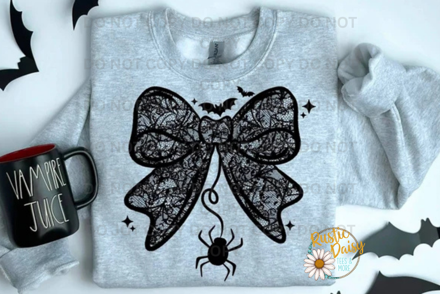 Lace Bow With Spider
