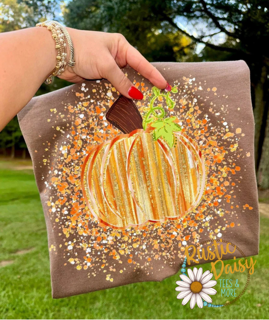 Brushstroke Pumpkin Orange Splatter