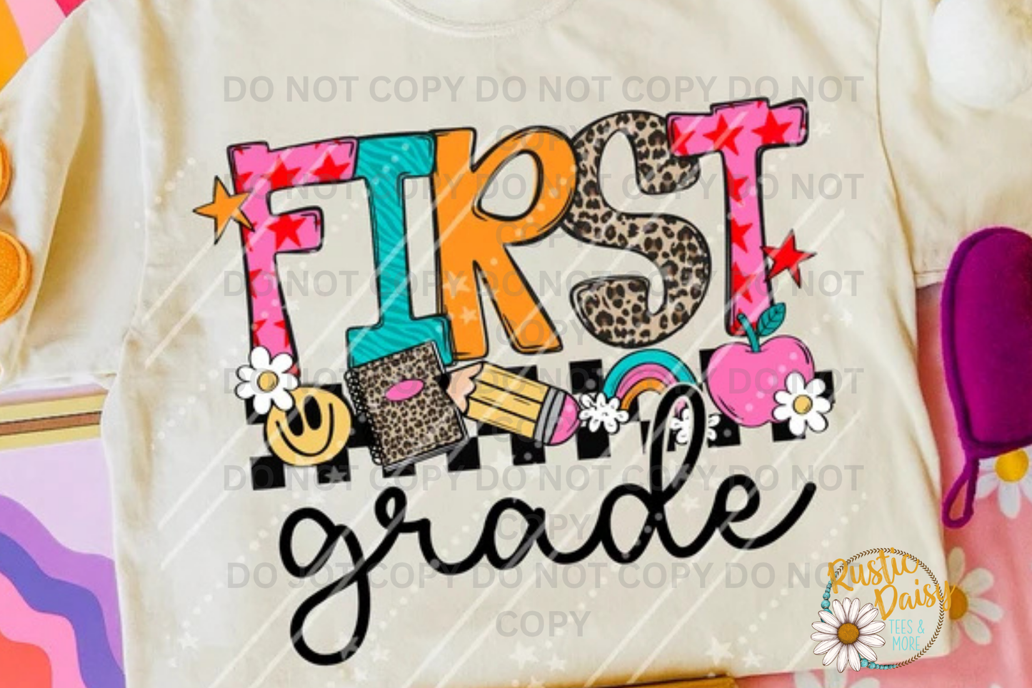 Rainbow & Pink Apple (Grades Pre-K-6th)