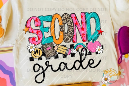 Rainbow & Pink Apple (Grades Pre-K-6th)