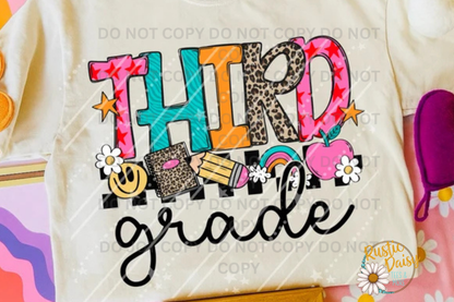 Rainbow & Pink Apple (Grades Pre-K-6th)