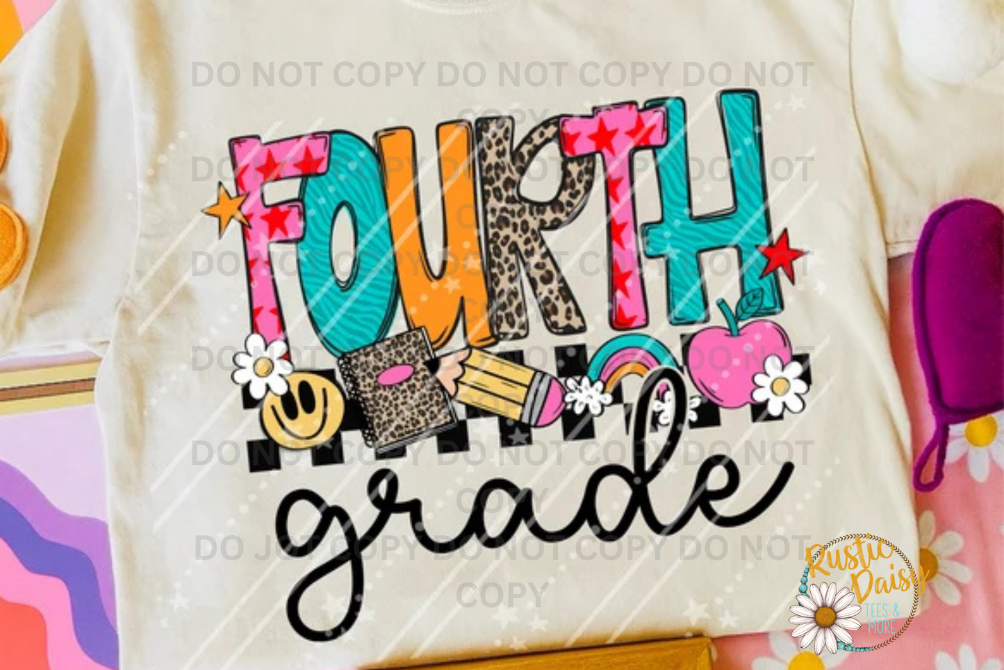 Rainbow & Pink Apple (Grades Pre-K-6th)