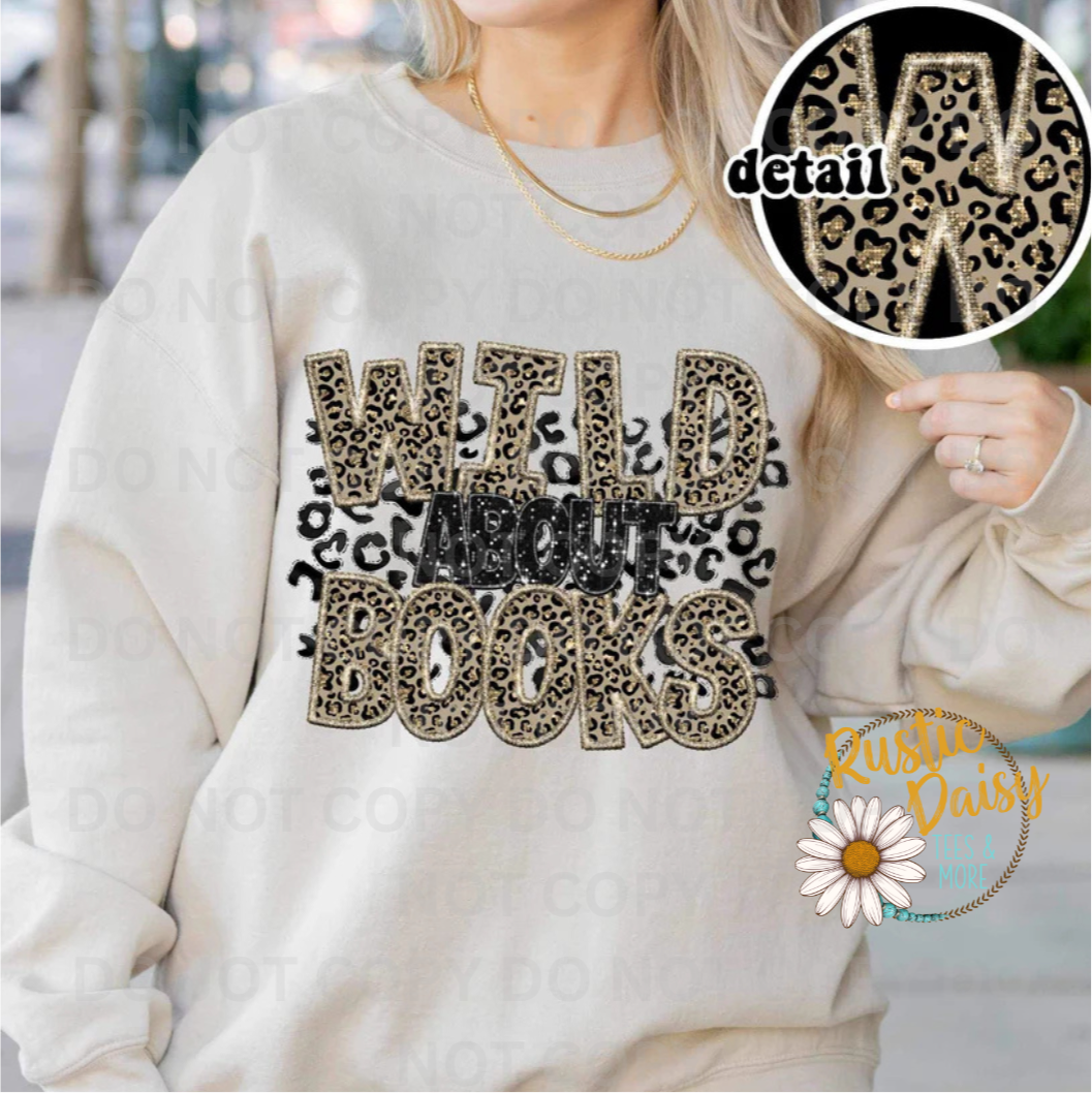 Wild About Books (Faux Glitter)