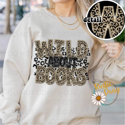 Wild About Books (Faux Glitter)