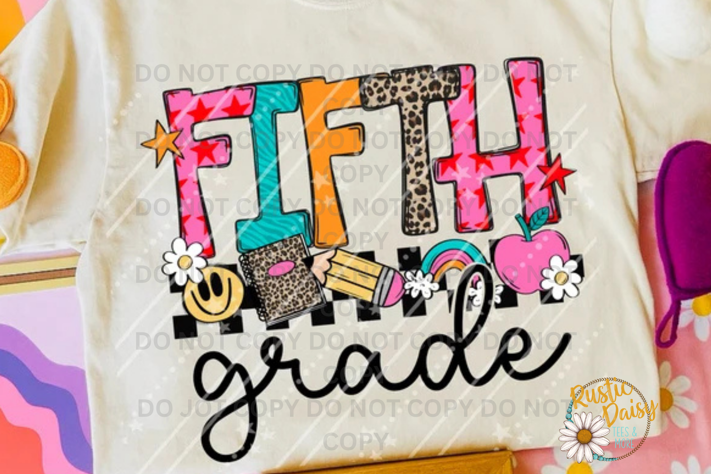 Rainbow & Pink Apple (Grades Pre-K-6th)