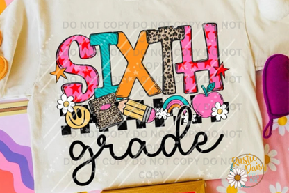 Rainbow & Pink Apple (Grades Pre-K-6th)
