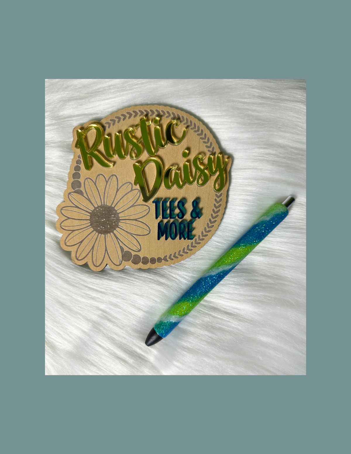 Blue Green Swirl InkJoy Gel Pen