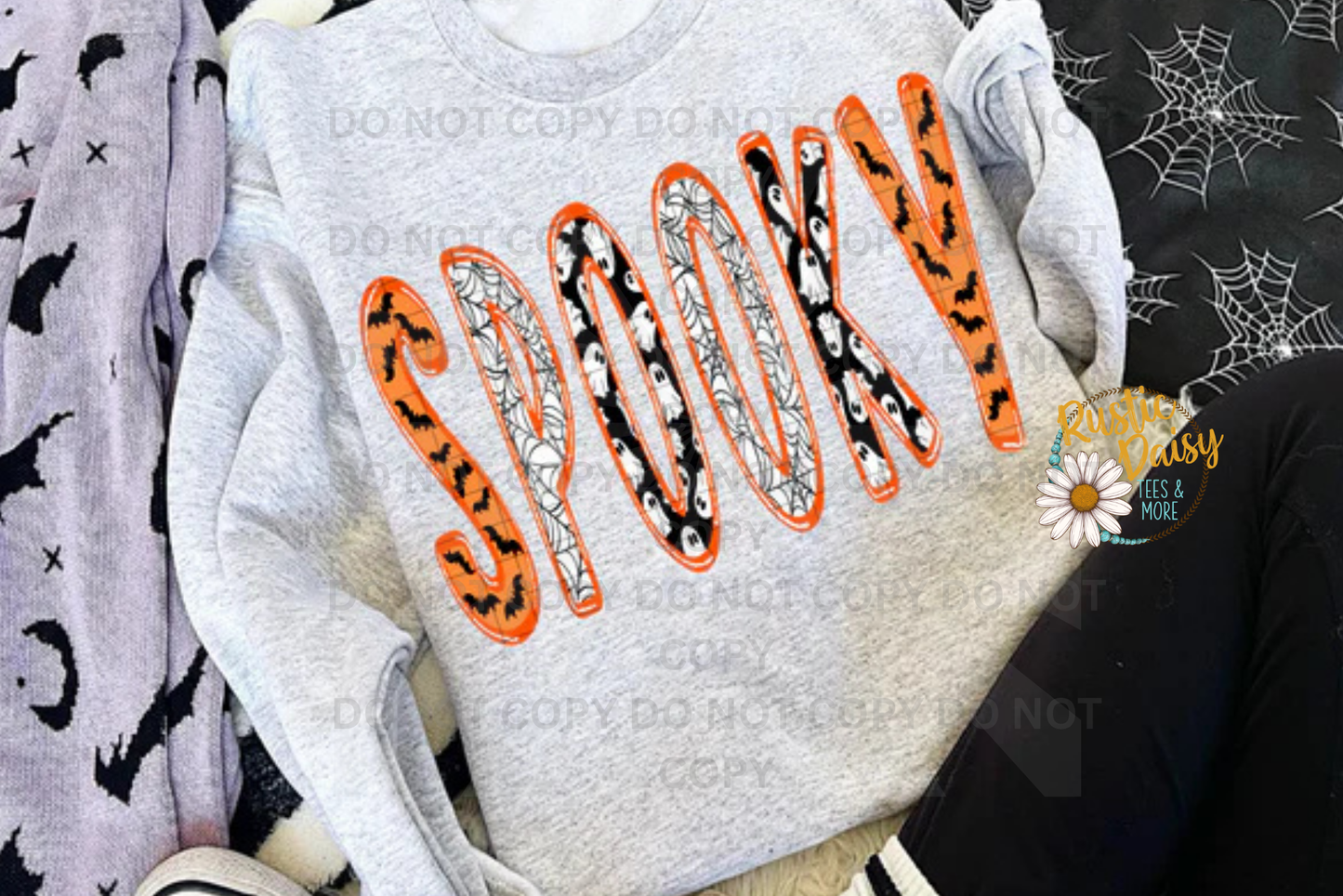 Spooky Ghost Bat & Spiderweb Font