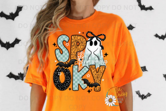 Spooky Ghost (Teal & Orange)