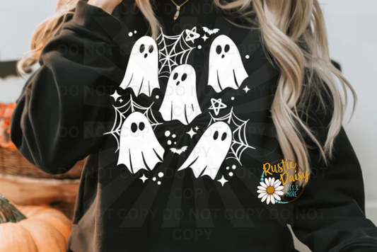 Ghost With Spider Webs (White)